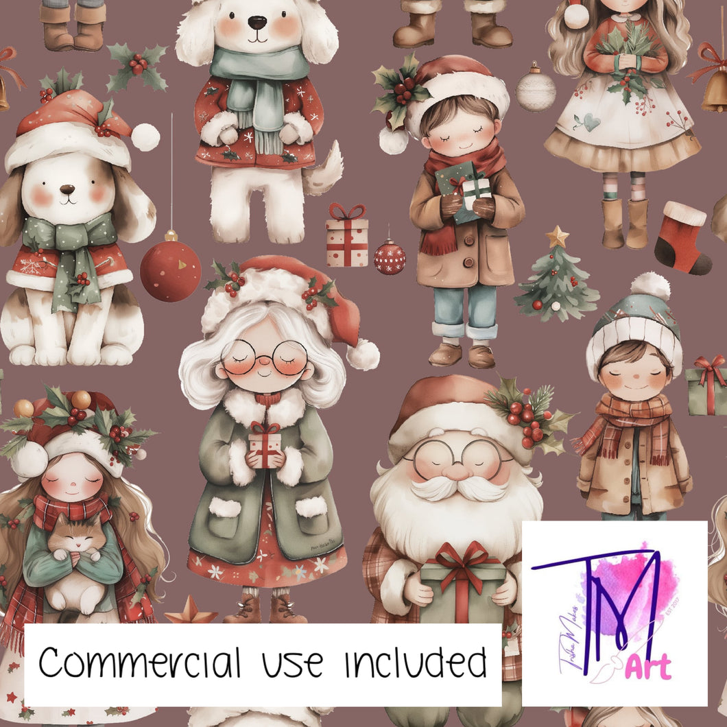 404 - Family Christmas Decorated Red (UNLIMITED)