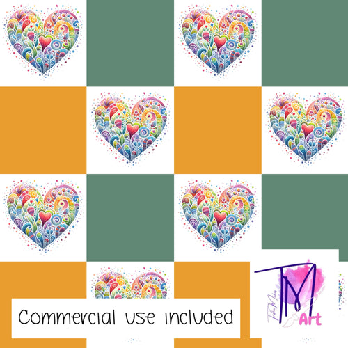 317 - Heart Checker Print V3 (UNLIMITED)
