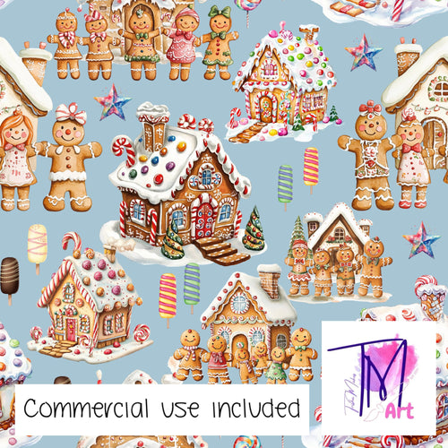 414 - Gingerbread City Light Blue (UNLIMITED)