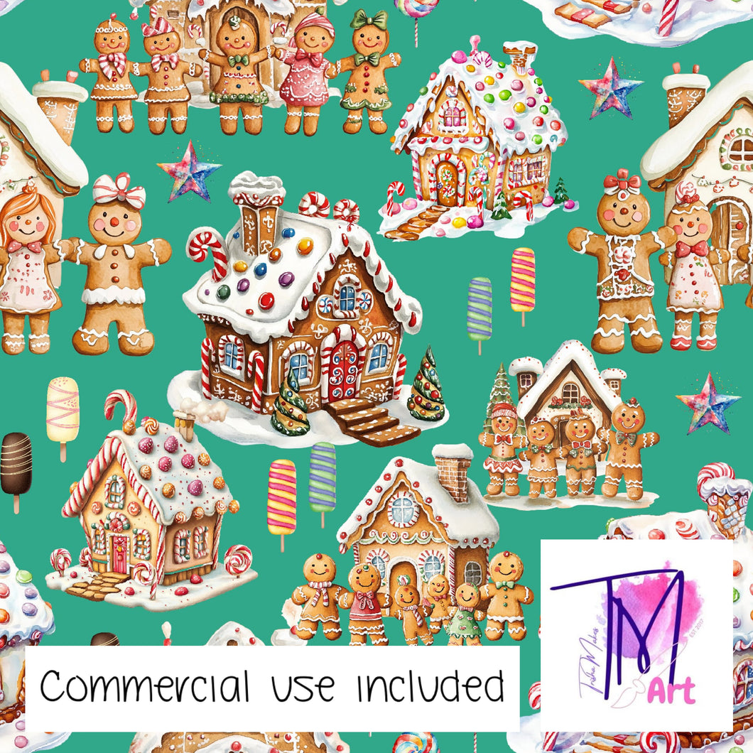 415 - Gingerbread City Green (UNLIMITED)