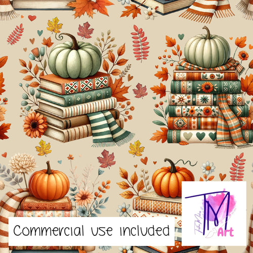 326 - Fall Books on Tan (UNLIMITED)