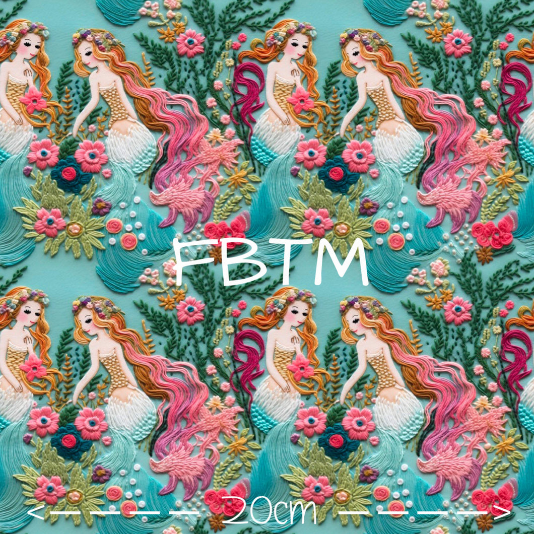 THEME #34 - Embroidered Mermaids