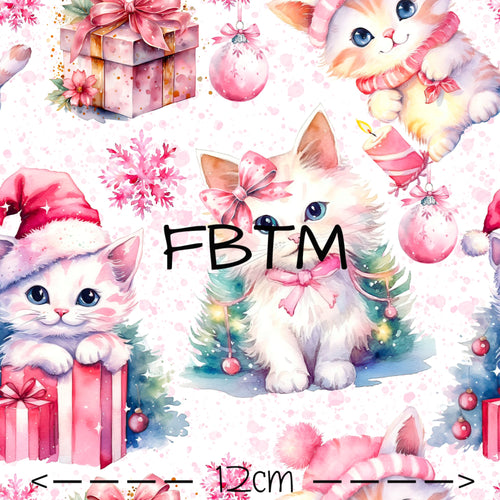 ROUND 63 - Pink Christmas Cats