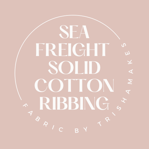 SEA FREIGHT SOLID PREORDER 28/08-03/09: SOLID Cotton Ribbing - (half metre)