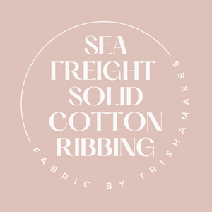 SEA FREIGHT SOLID PREORDER 28/08-03/09: SOLID Cotton Ribbing - (half metre)
