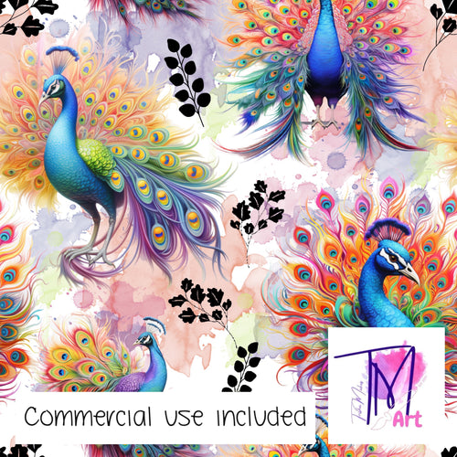138 Peacocks - Seamless Pattern (UNLIMITED)