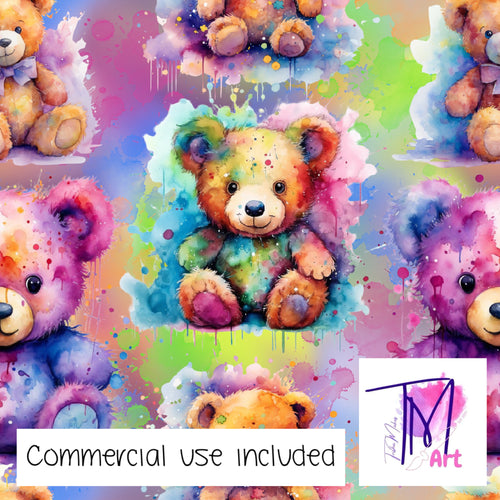 343 - Rainbow Bears with Background (UNLIMITED)