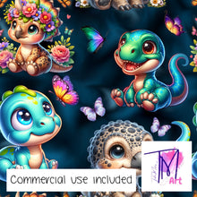 Load image into Gallery viewer, 352 - Dino&#39;s &amp; Butterflies Smudge Background (UNLIMITED)