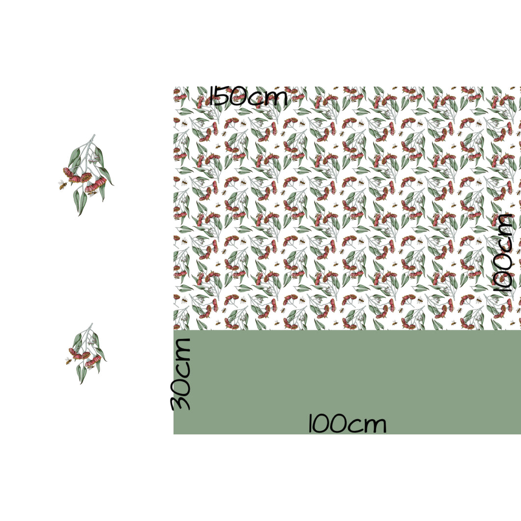 ROUND 64 - 1m Pollinating Eucalyptus Panel