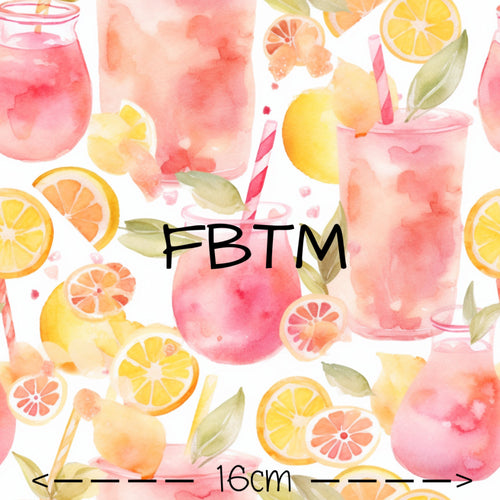 ROUND 64 - Pink Lemonade on White