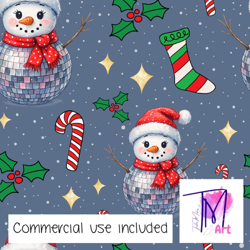 433 - Disco Snowman Grey (UNLIMITED)