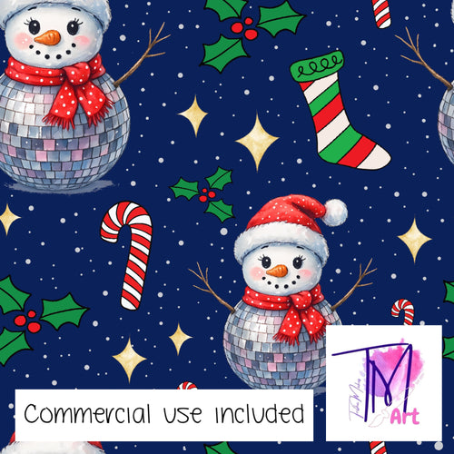 434 - Disco Snowman Blue (UNLIMITED)