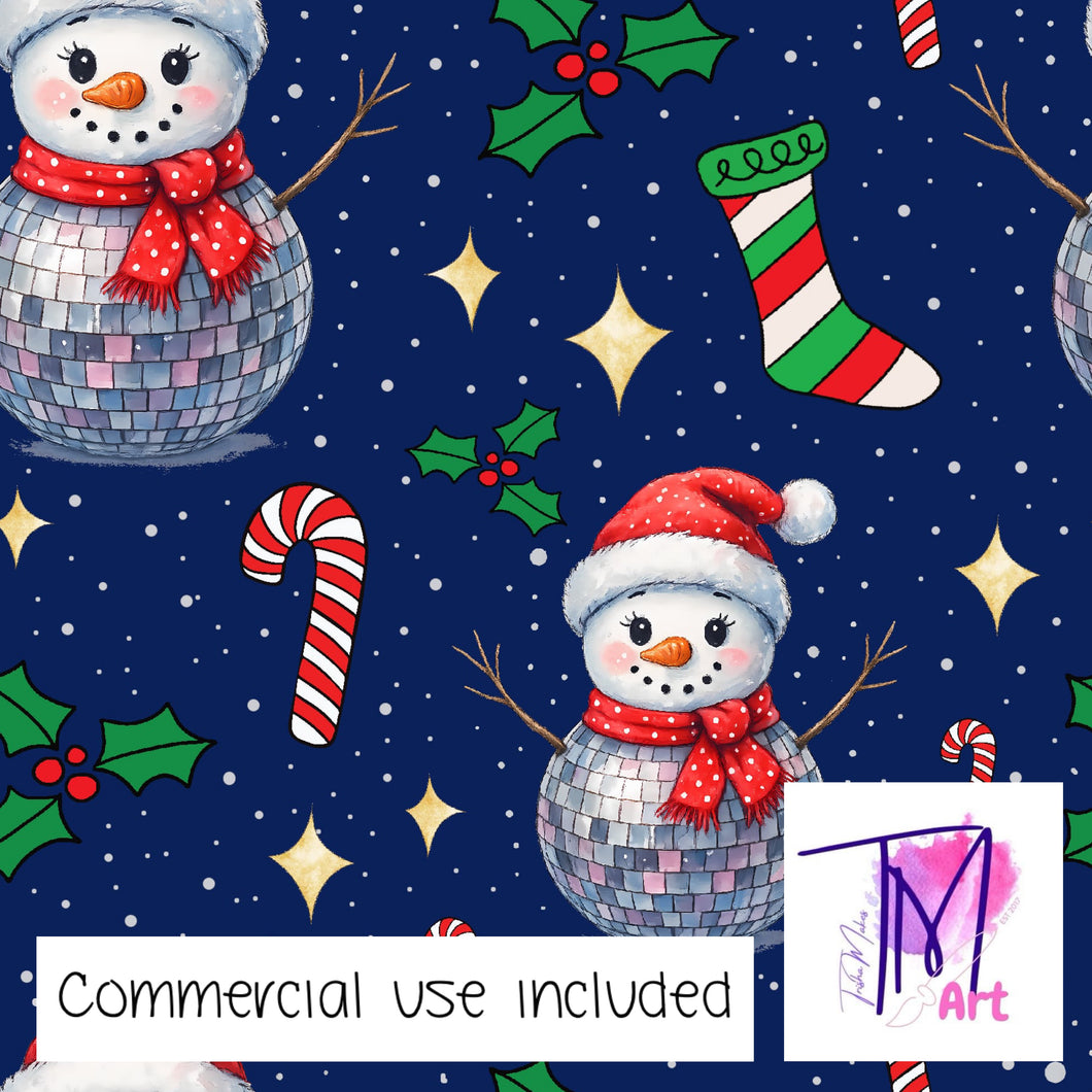 434 - Disco Snowman Blue (UNLIMITED)