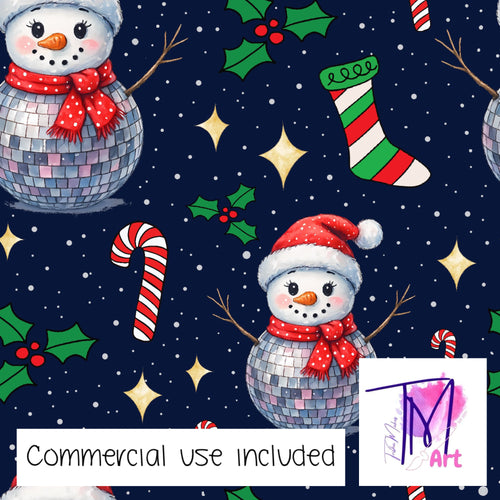 435 - Disco Snowman Navy (UNLIMITED)