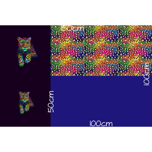 THEME 24 - Neon Leopard 1m Panel