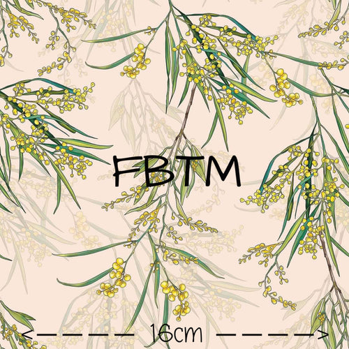 ROUND 38 - Exclusive Wattle on Pale Peach