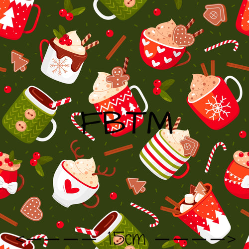 THEME ROUND 18 - Christmas in a Cup POPLIN
