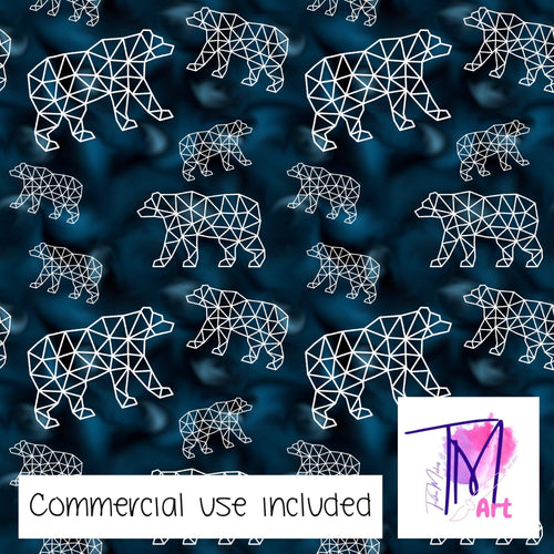 103 Geo Bears - Seamless Pattern (UNLIMITED)