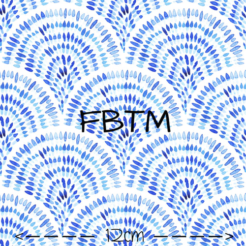 THEME 23 - Textured Rainbow Blue