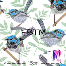 Load image into Gallery viewer, ROUND 30 - Exclusive Blue Wrens (POPLIN)