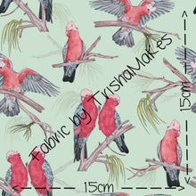 Load image into Gallery viewer, Galah fabric, Australian bird fabric