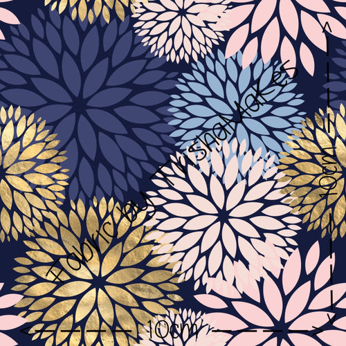 ROUND 8 - Navy Dahlias