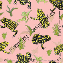 Load image into Gallery viewer, THEME RND 16 - EXCLUSIVE Cobba the Corroboree Frog on Pink (FRENCH TERRY)