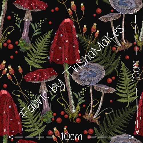 THEME ROUND 15 - Embroidered Mushrooms