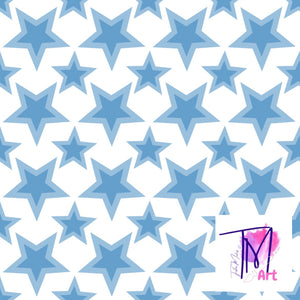 030 Blue Stars - Seamless Pattern (UNLIMITED)