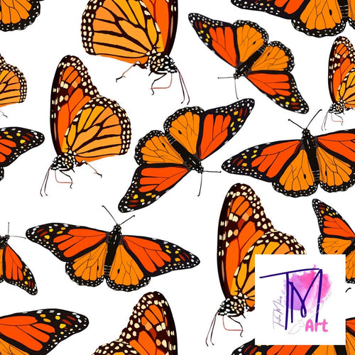 009 Scattered Monarchs - Seamless Pattern (LIMITED)