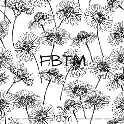 THEME ROUND 19 - Monochrome Daisies