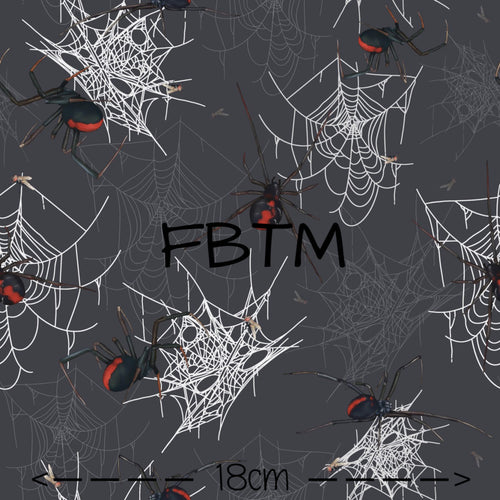 EXCLUSIVE ROUND 27 - Redback Ruby on Grey BULLET FABRIC