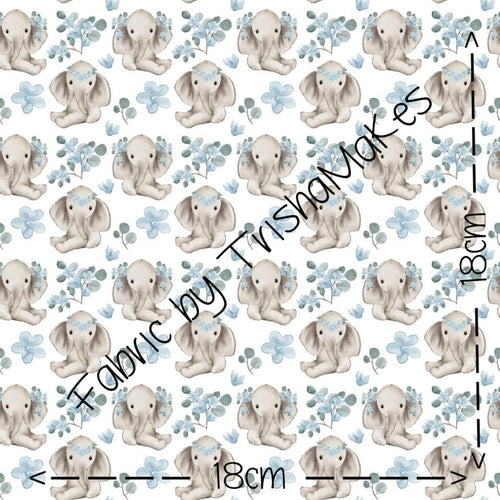 ROUND 8 Extra - Baby Elephant on White