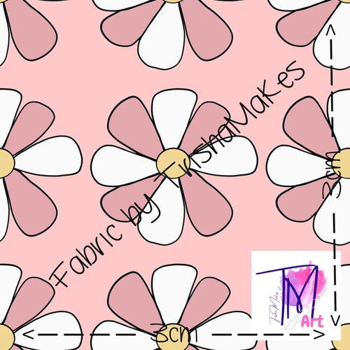 THEME RND 16 - EXCLUSIVE Mini Field of Daisies on Pink