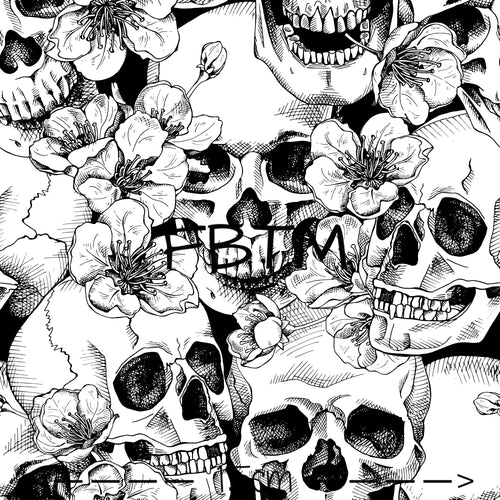 THEME ROUND 19 - Black and White Skulls