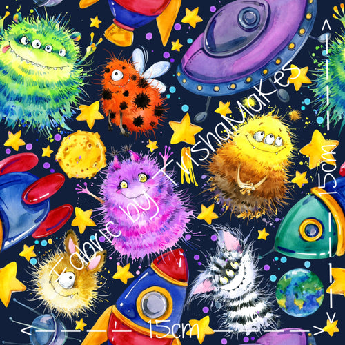 THEME ROUND - Space Friends (POPLIN ONLY)