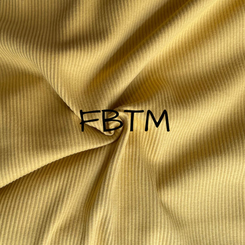 Solid Cotton Ribbing (half metre) - Mustard