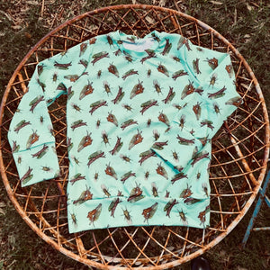 EXCLUSIVE ROUND 27 - Carter the Cicada on Green PUL