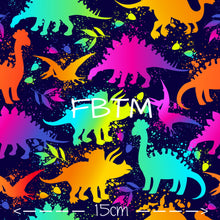 Load image into Gallery viewer, THEME ROUND #17 - Neon Dino’s (POPLIN)