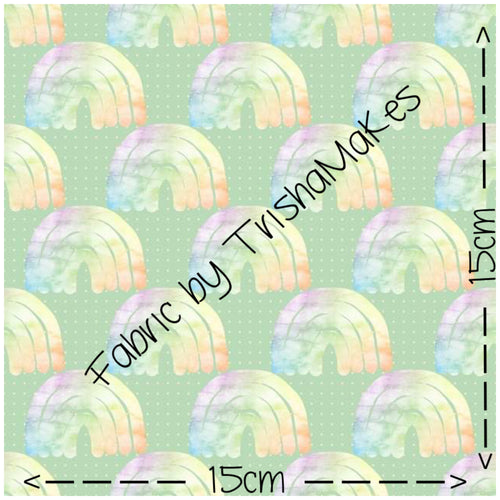 THEME ROUND 3 - Pastel Rainbow on Green