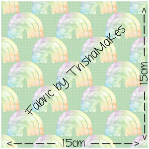 THEME ROUND 3 - Pastel Rainbow on Green