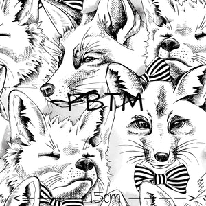 THEME ROUND 19 - Black and White Foxes (PUL ONLY)