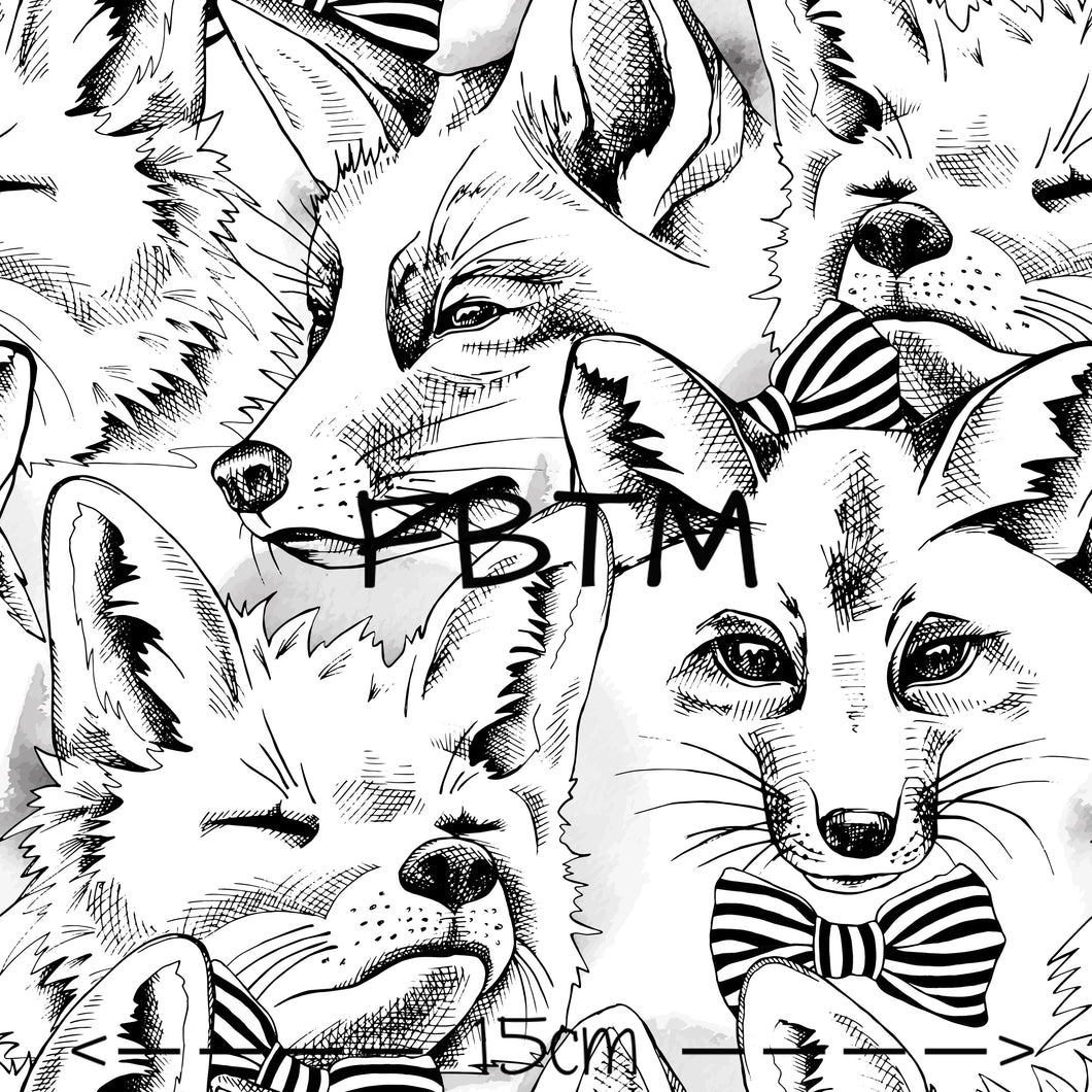 THEME ROUND 19 - Black and White Foxes (PUL ONLY)
