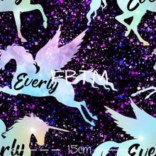 Load image into Gallery viewer, ROUND 33 -  Personalised Name Prints Unicorn Galaxy