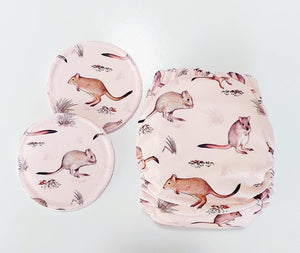 ROUND 29 - Exclusive Woylie Wilda on Peach PUL