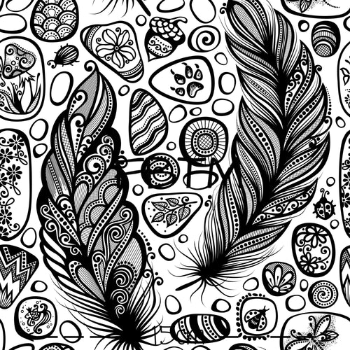 THEME ROUND 19 - Black and White Feathers