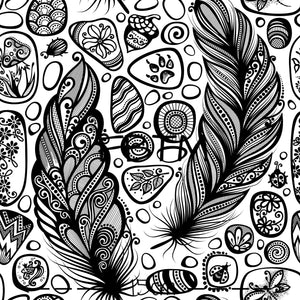 THEME ROUND 19 - Black and White Feathers