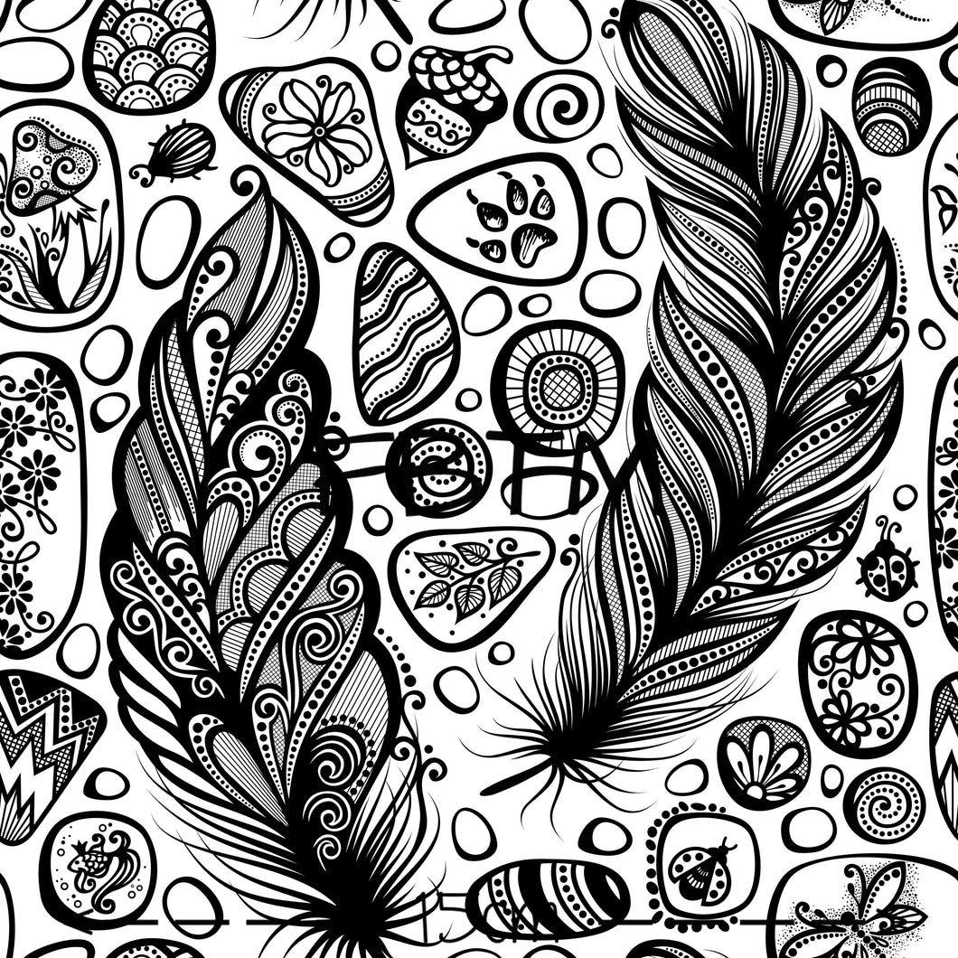THEME ROUND 19 - Black and White Feathers