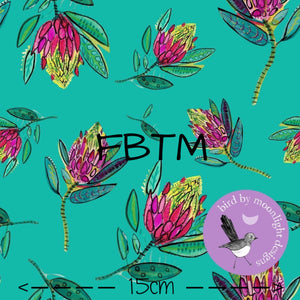 ROUND 28 - Exclusive Painted Protea on Aqua