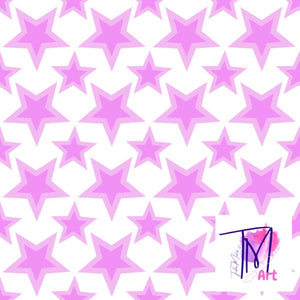 029 Pink Stars - Seamless Pattern (UNLIMITED)